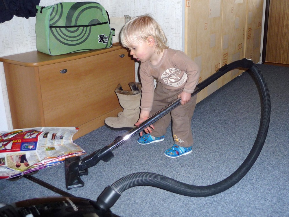 Vysávání mě moc baví ...